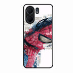 Red Blue Web Hero Glass Phone Cover for Oppo A5X 5G