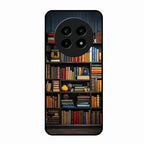 Colorful Bookshelf Art Glass Case Cover for Realme 13 Pro Plus 5G