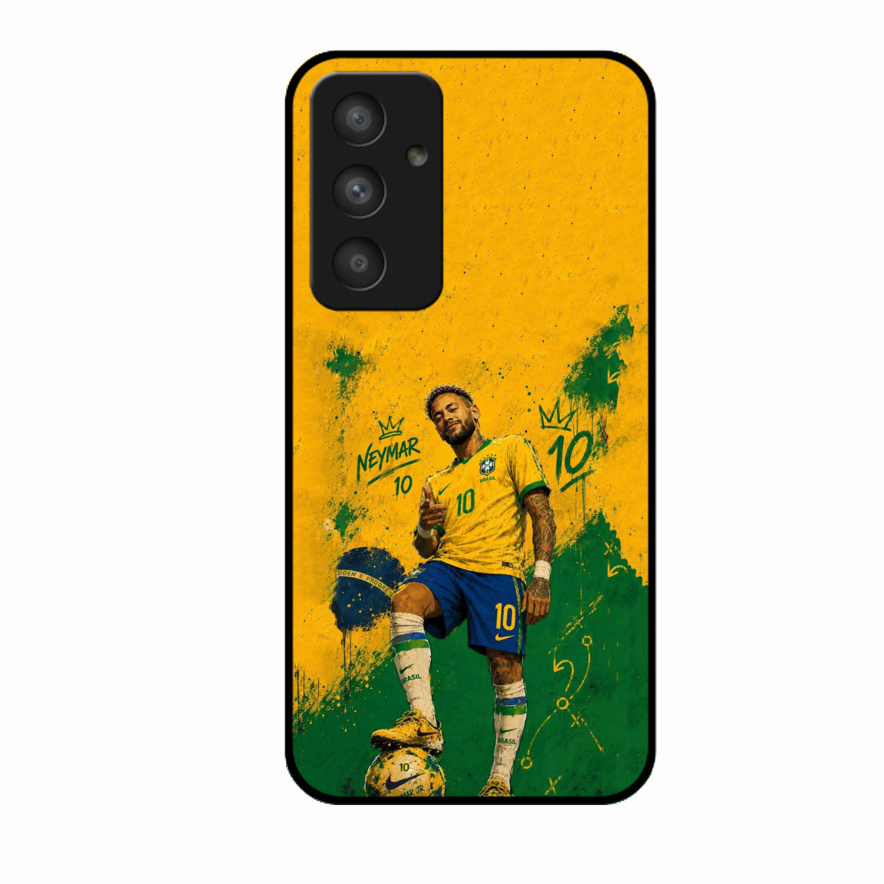 Golden Striker Glass Phone Case for Samsung Galaxy A55 5G
