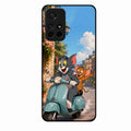 Cartoon Scooter Adventure Premium Glass Phone Case for Redmi Note 11T 5G