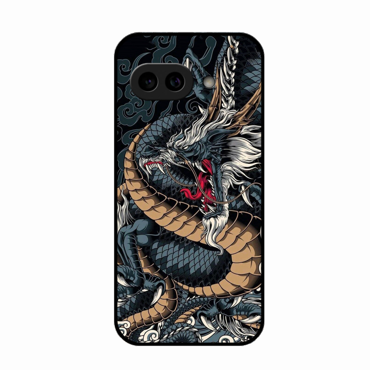 Midnight Dragon Glass Phone Case for Google Pixel 9A 5G