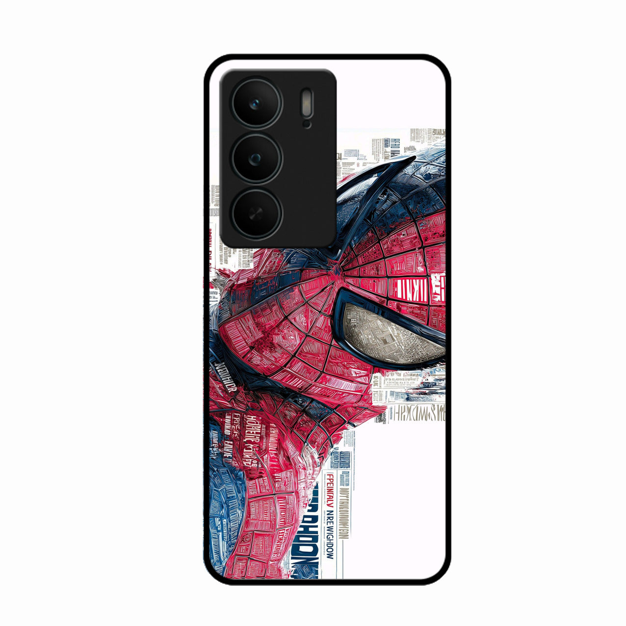 Red Blue Web Hero Glass Phone Cover for Realme C75 5G