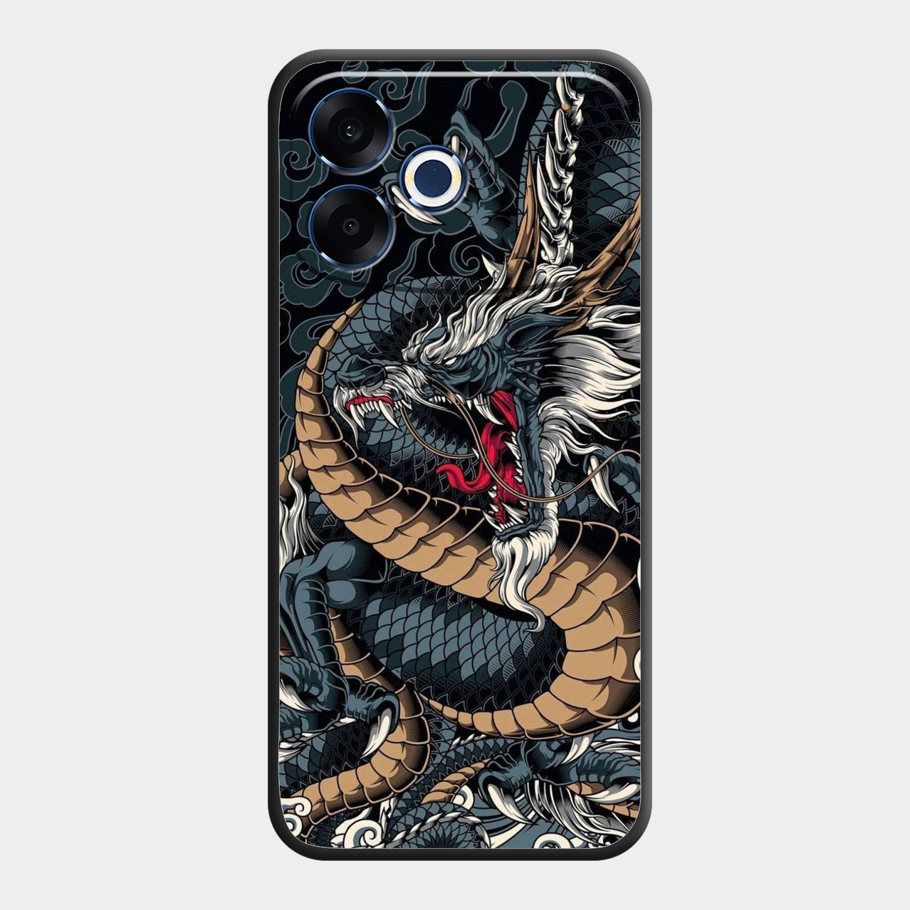 Midnight Dragon Glass Phone Case for Oppo F33 Pro 5G