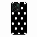 Classic Polka Dot Glass Phone Case for Oppo Reno 14 5G