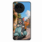 Cartoon Scooter Adventure Premium Glass Phone Case for Realme 11 5G