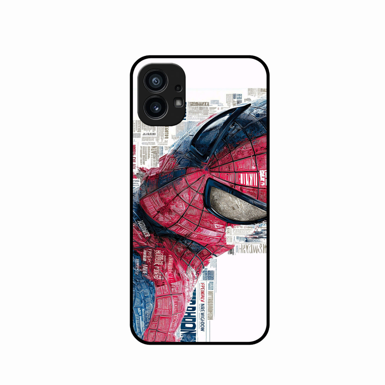 Red Blue Web Hero Glass Phone Cover for Nothing Phone 1