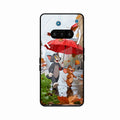 Rainy Day Cartoon Glass Phone Case for Nothing Phone 3a