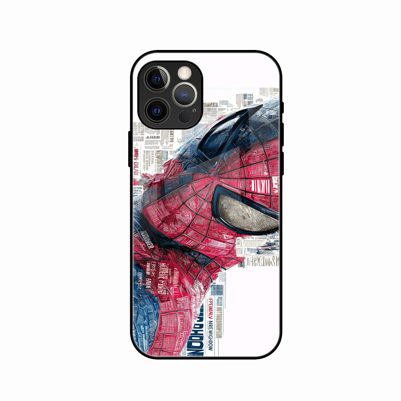 Red Blue Web Hero Glass Phone Cover for iPhone 13 Pro