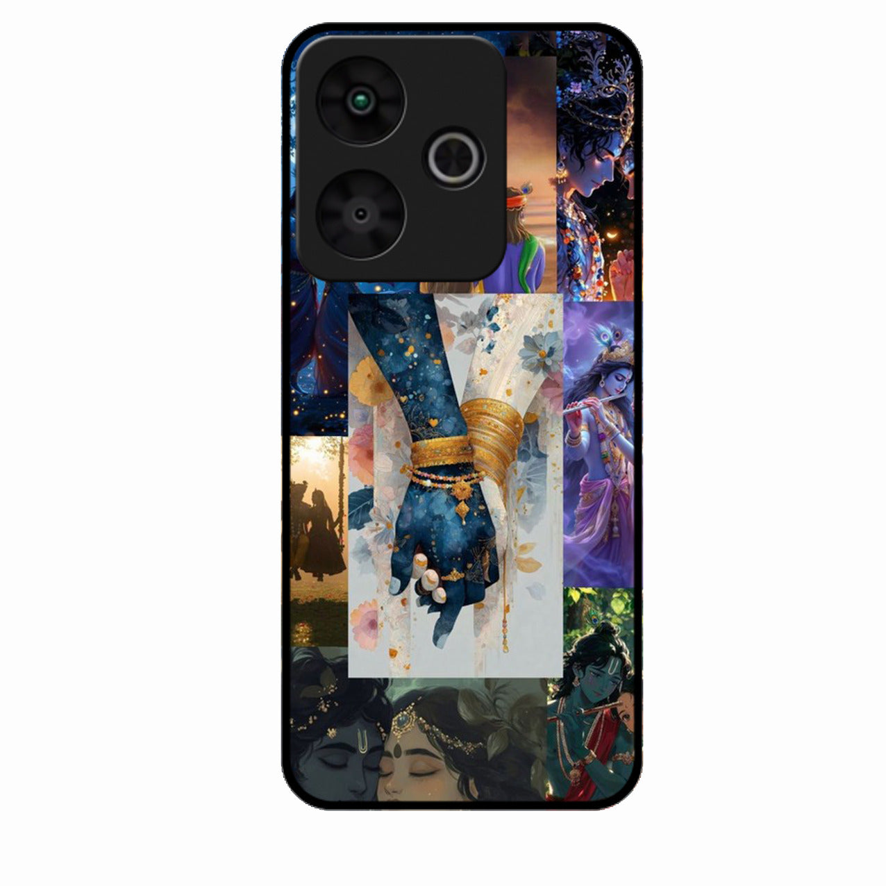 Eternal Radha Krishna Love Glass Phone Case for iQOO 9 Se 5G