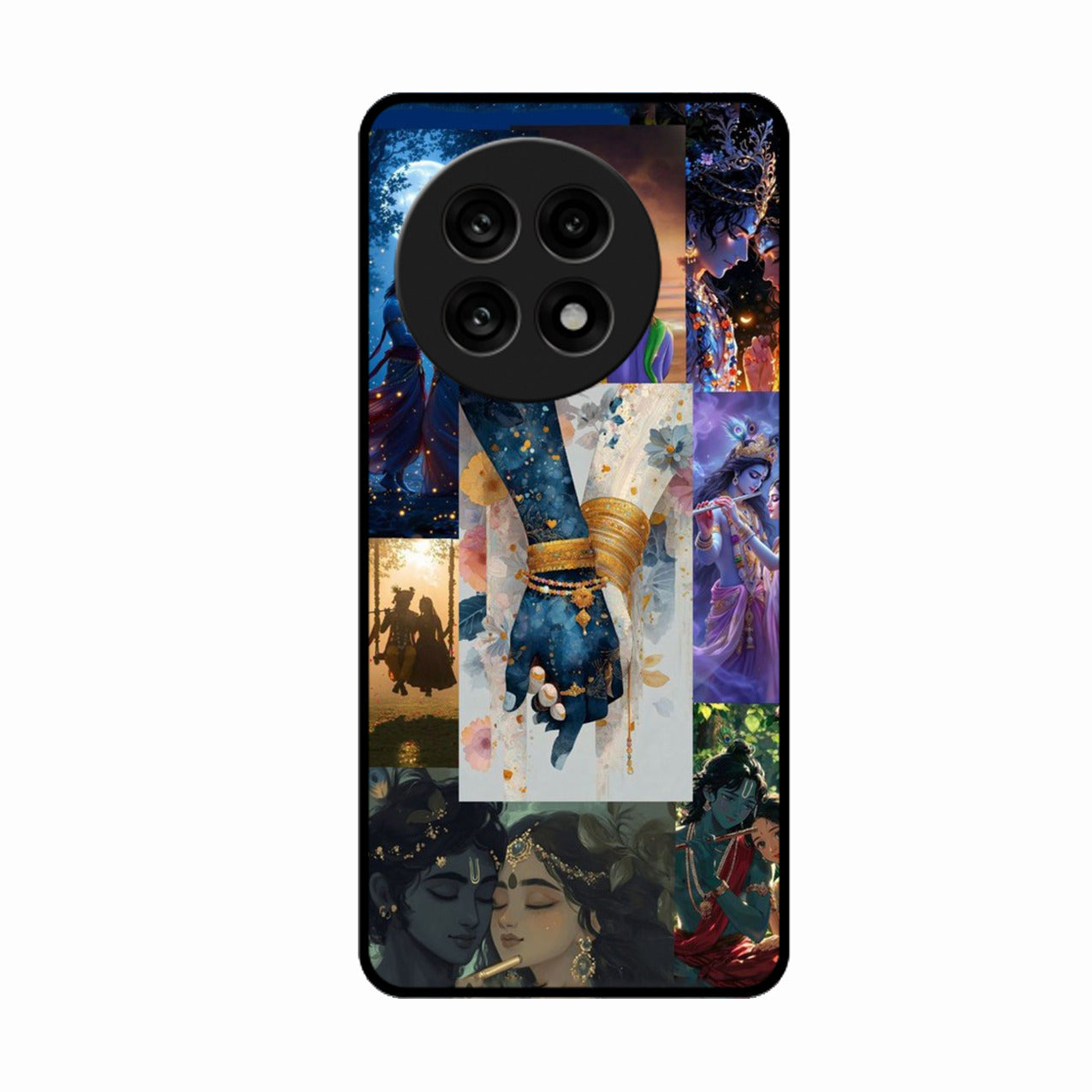 Eternal Radha Krishna Love Glass Phone Case for Oneplus 13R 5G