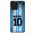 Blue Stripes Number 10 Football Glass Phone Case for Realme 9 Pro Plus 5G