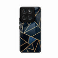 Midnight Gold Geometric Premium Glass Phone Case for Motorola G57 Power 5G