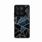 Midnight Gold Geometric Premium Glass Phone Case for Motorola G57 Power 5G
