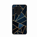 Midnight Gold Geometric Premium Glass Phone Case for iQOO Neo 7 5G