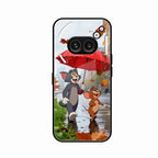 Rainy Day Cartoon Glass Phone Case for Nothing Phone 2a