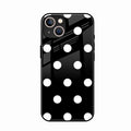 Classic Polka Dot Glass Phone Case for iPhone 13