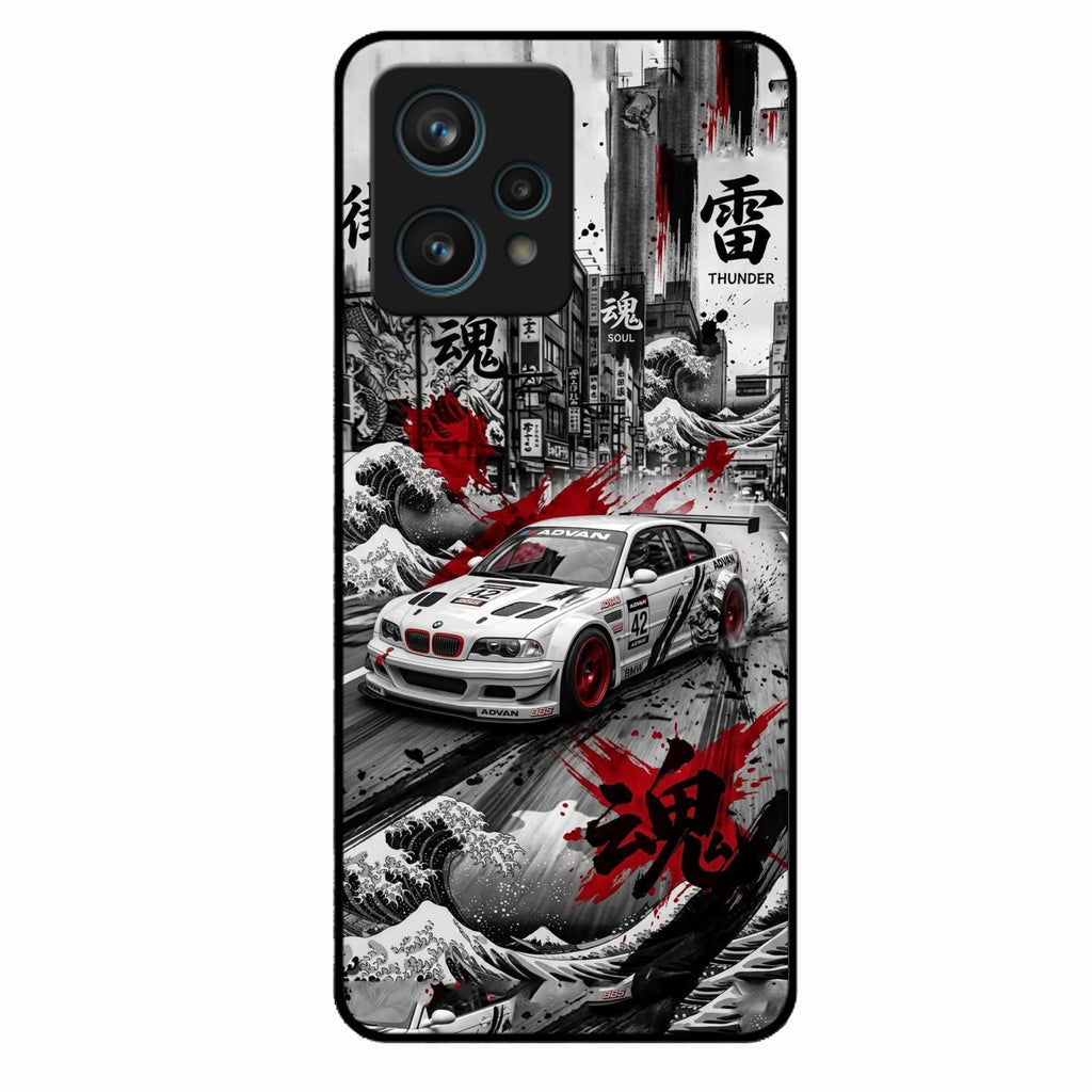 Japanese Wave Drift Racing Premium Glass Phone Case for Realme 9 Pro Plus 5G - ShopOnCliQ