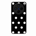 Classic Polka Dot Glass Phone Case for Vivo X200 5G