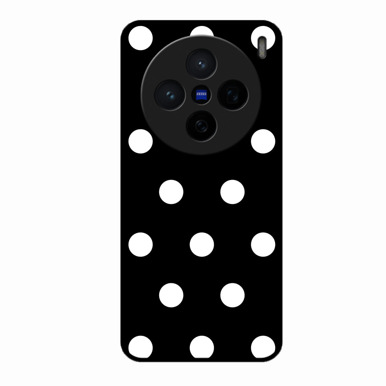 Classic Polka Dot Glass Phone Case for Vivo X200 5G