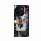 Eternal Radha Krishna Love Glass Phone Case for iQOO Z9S Pro 5G
