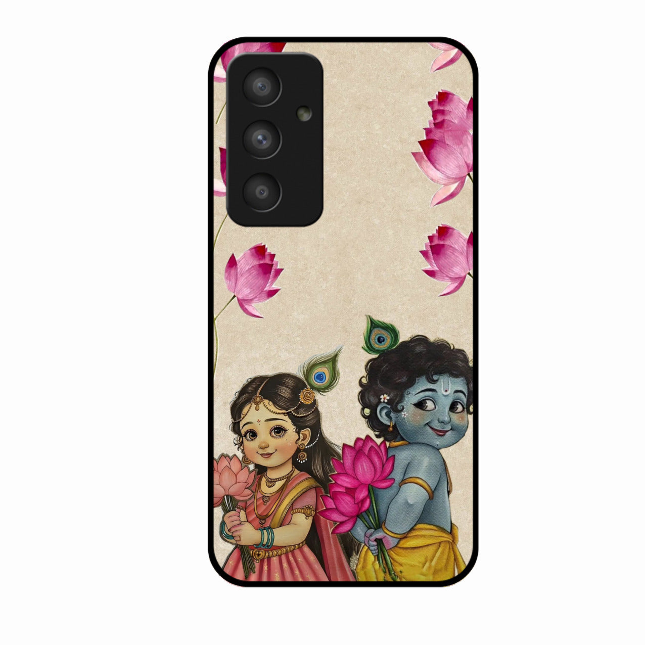 Krishna Eternal Lotus Glass Case for Samsung Galaxy A55 5G