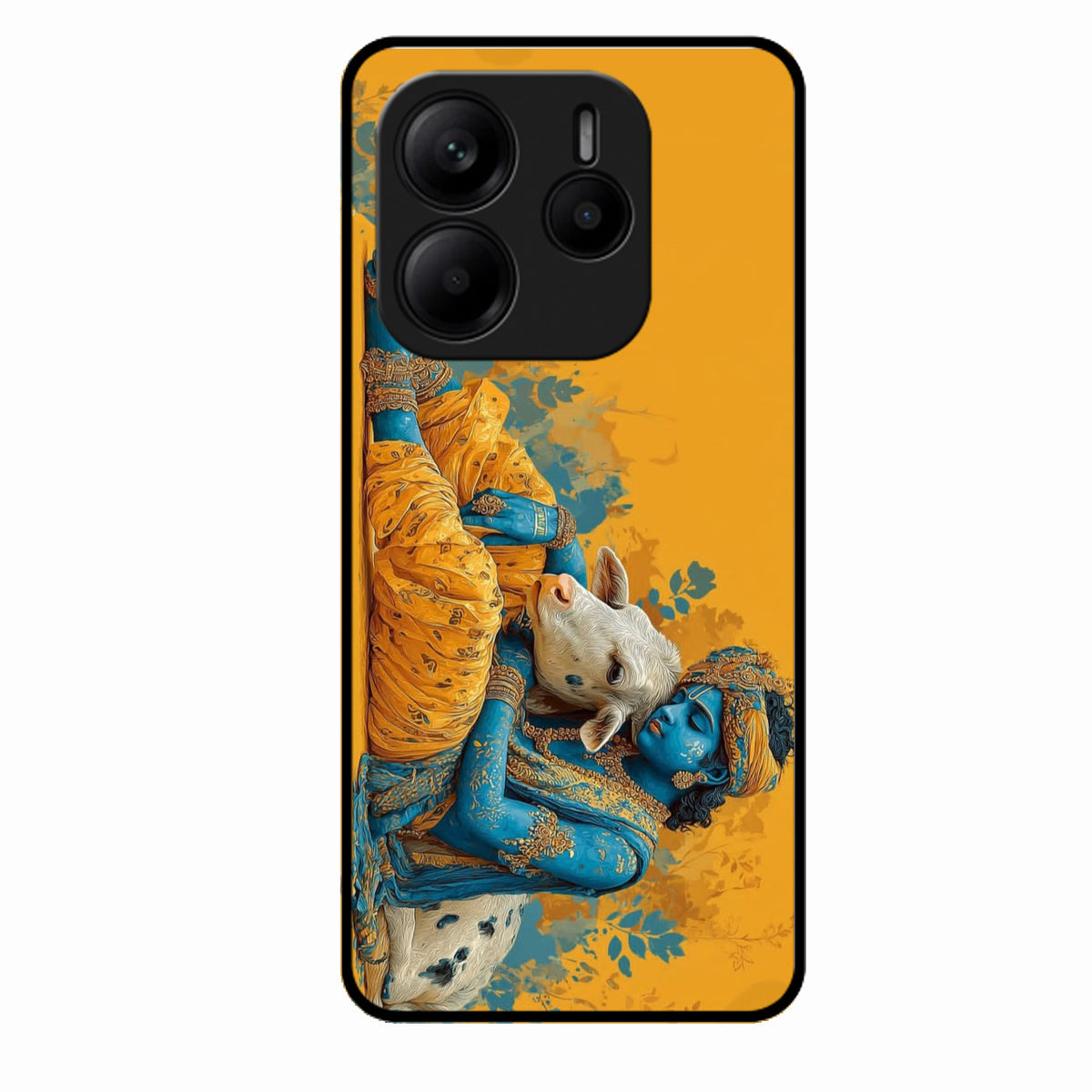 Divine Krishna Gopal Premium Glass Phone Case for Redmi Note 14 5G