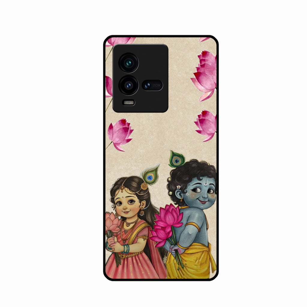 Krishna Eternal Lotus Glass Case for iQOO 9T 5G