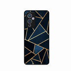 Midnight Gold Geometric Premium Glass Phone Case for Oneplus 9 5G