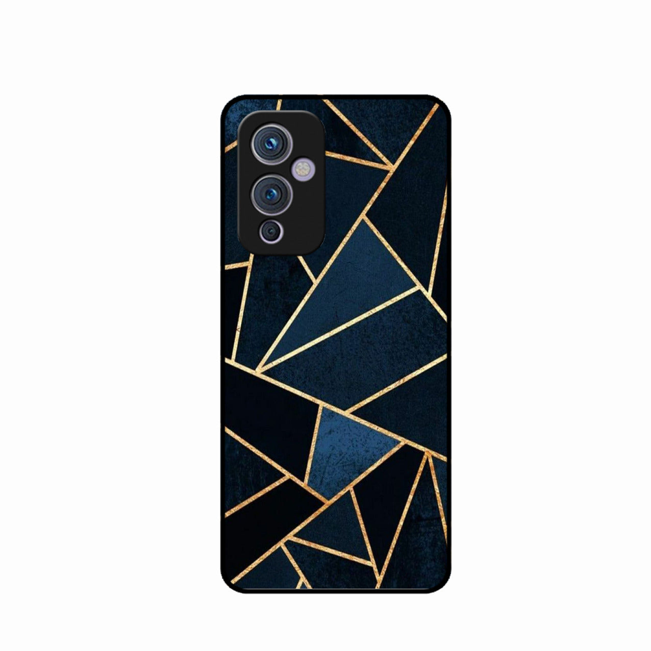 Midnight Gold Geometric Premium Glass Phone Case for Oneplus 9 5G