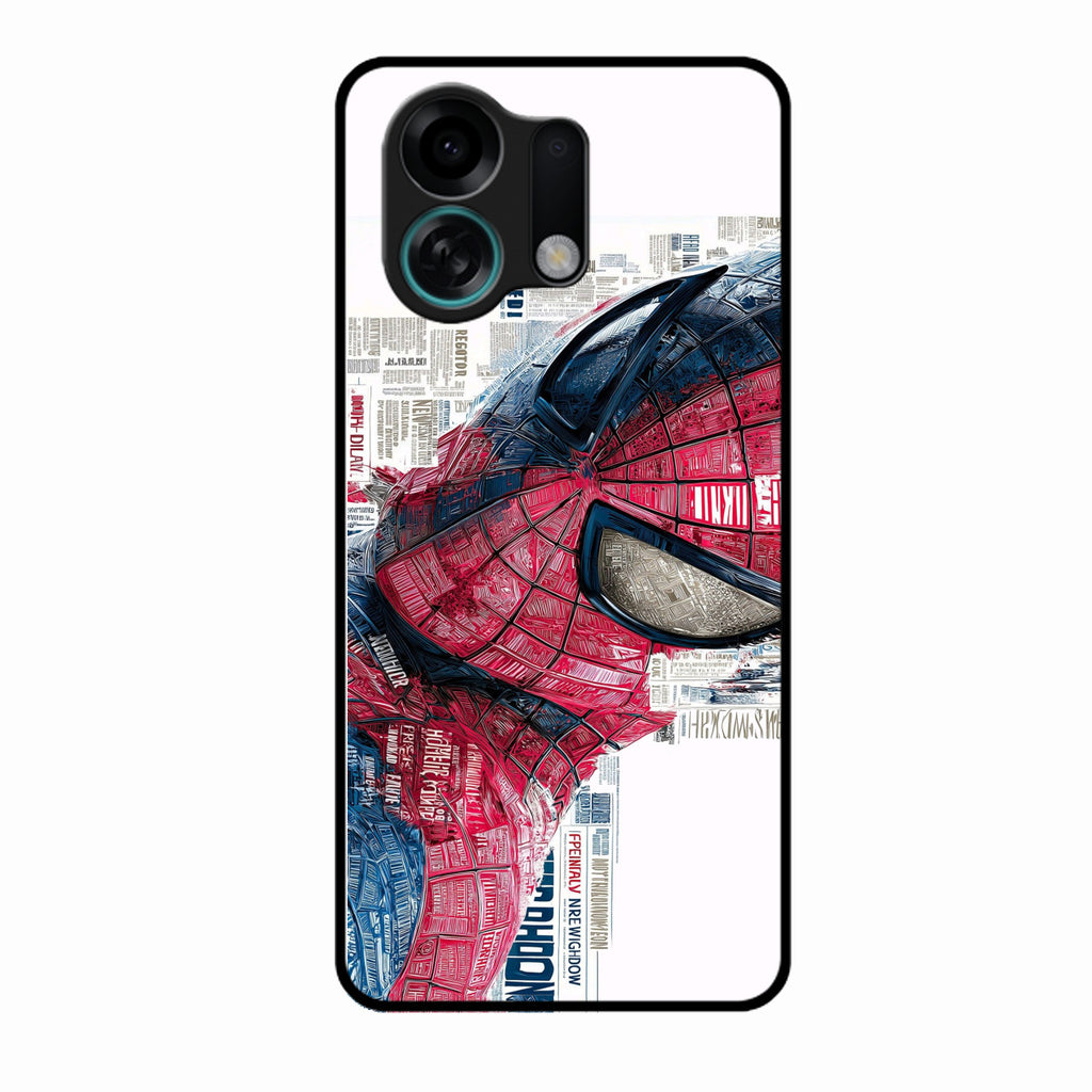 Red Blue Web Hero Glass Phone Cover for Oppo K13 Turbo 5G