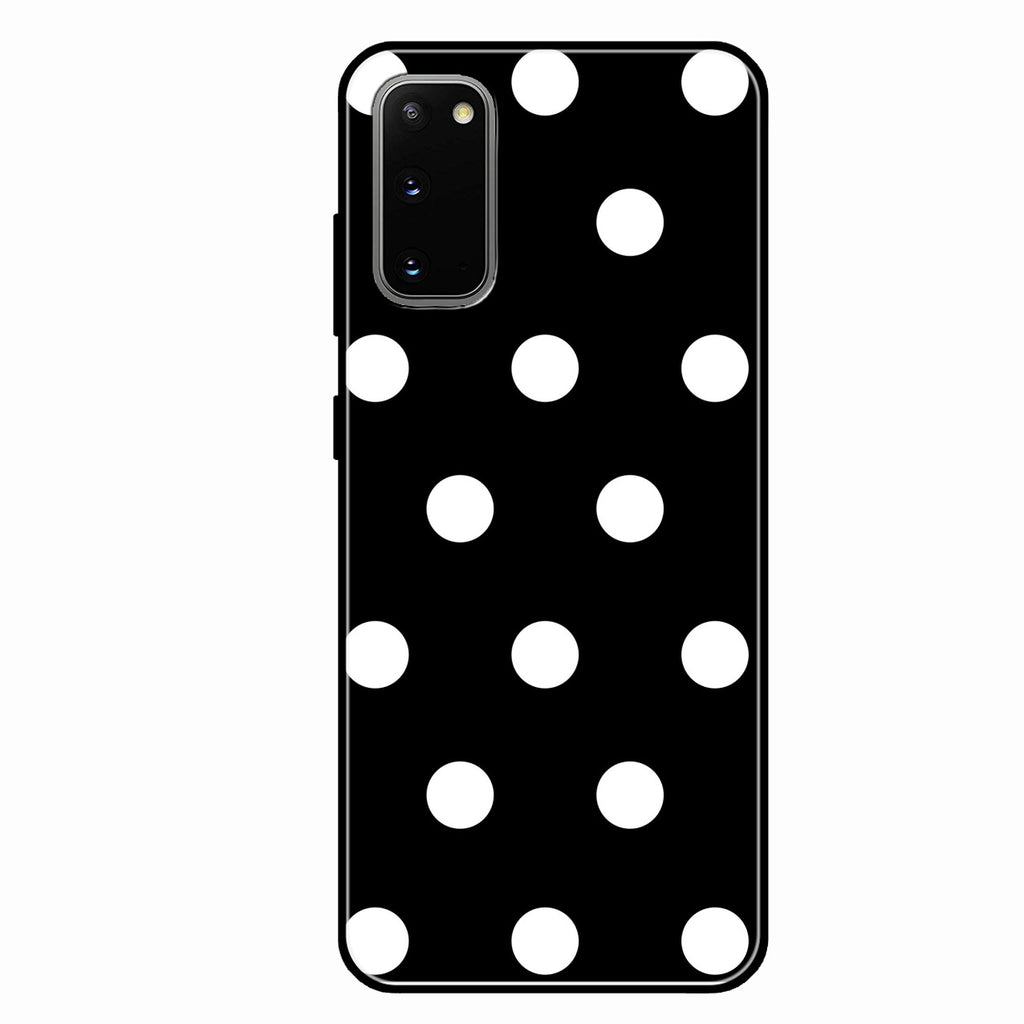 Classic Polka Dot Glass Phone Case for Samsung Galaxy S20