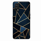 Midnight Gold Geometric Premium Glass Phone Case for Realme 7 Pro