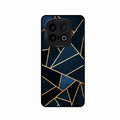 Midnight Gold Geometric Premium Glass Phone Case for iQOO 13 5G