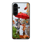 Rainy Day Cartoon Glass Phone Case for Samsung Galaxy S26 Plus 5G