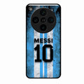 Blue Stripes Number 10 Football Glass Phone Case for Oppo Find X8 Pro 5G