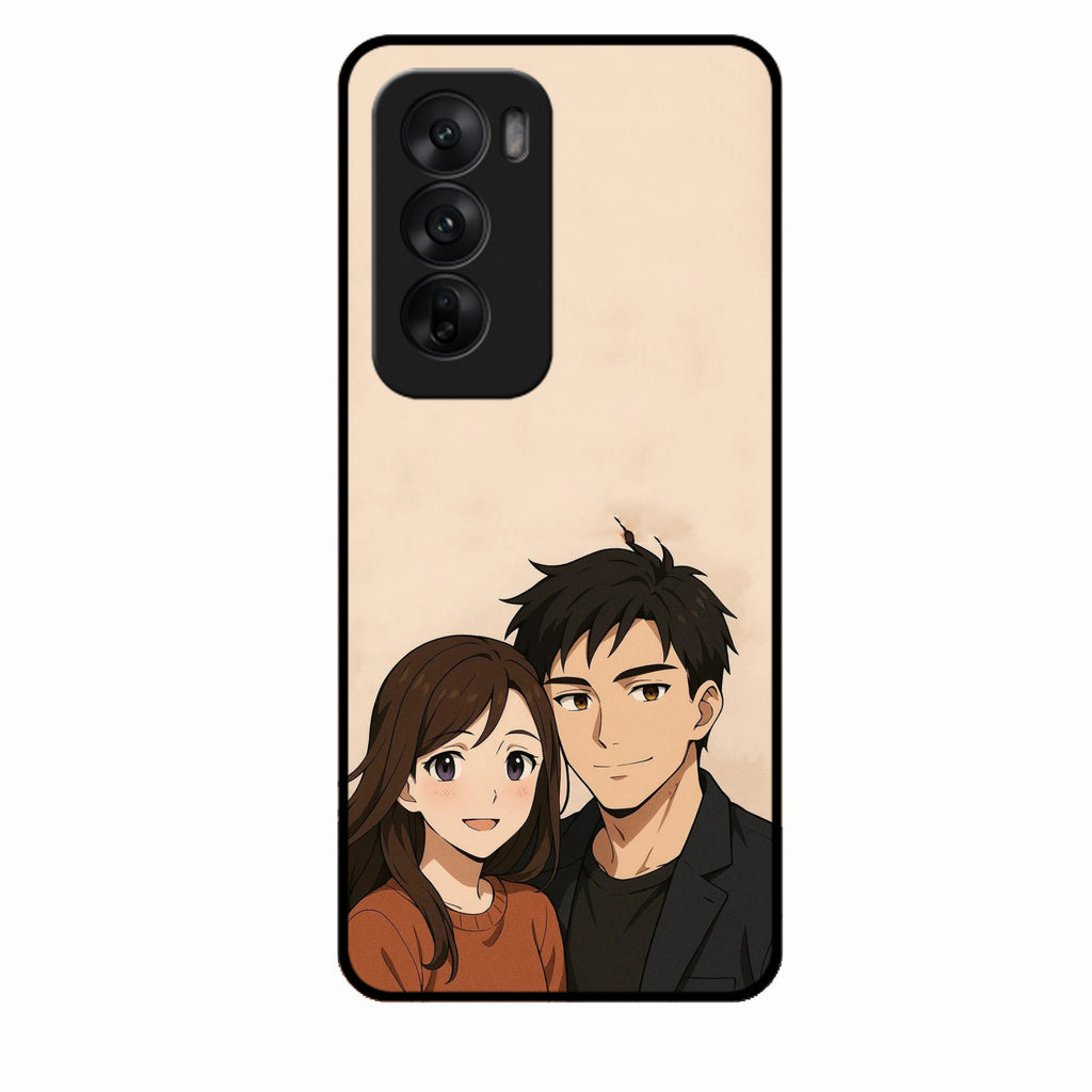 Custom Personalised Art Photo Glass Case for Oppo Reno 12 5G