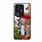 Rainy Day Cartoon Glass Phone Case for Vivo T4X 5G