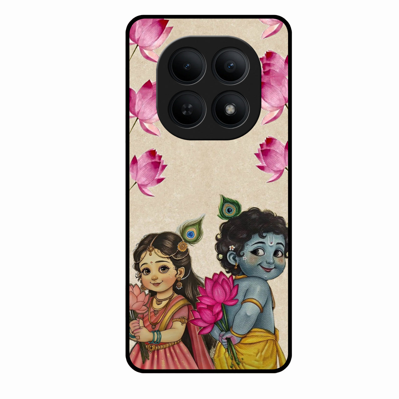 Krishna Eternal Lotus Glass Case for Redmi Note 15 5G