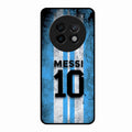 Blue Stripes Number 10 Football Glass Phone Case for Realme 13 Plus 5G