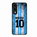 Blue Stripes Number 10 Football Glass Phone Case for Vivo T4 Lite 5G