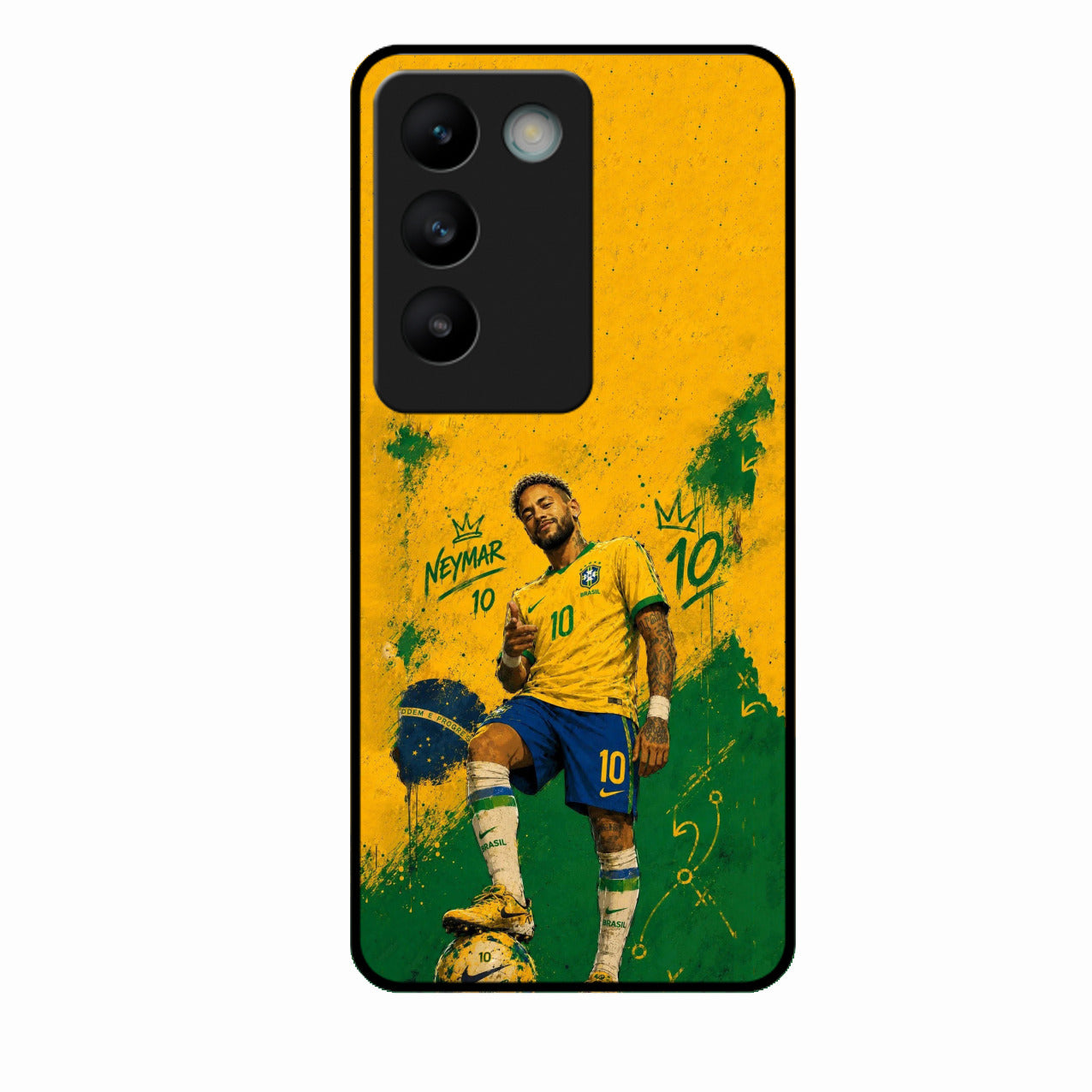 Golden Striker Glass Phone Case for Vivo T3 5G