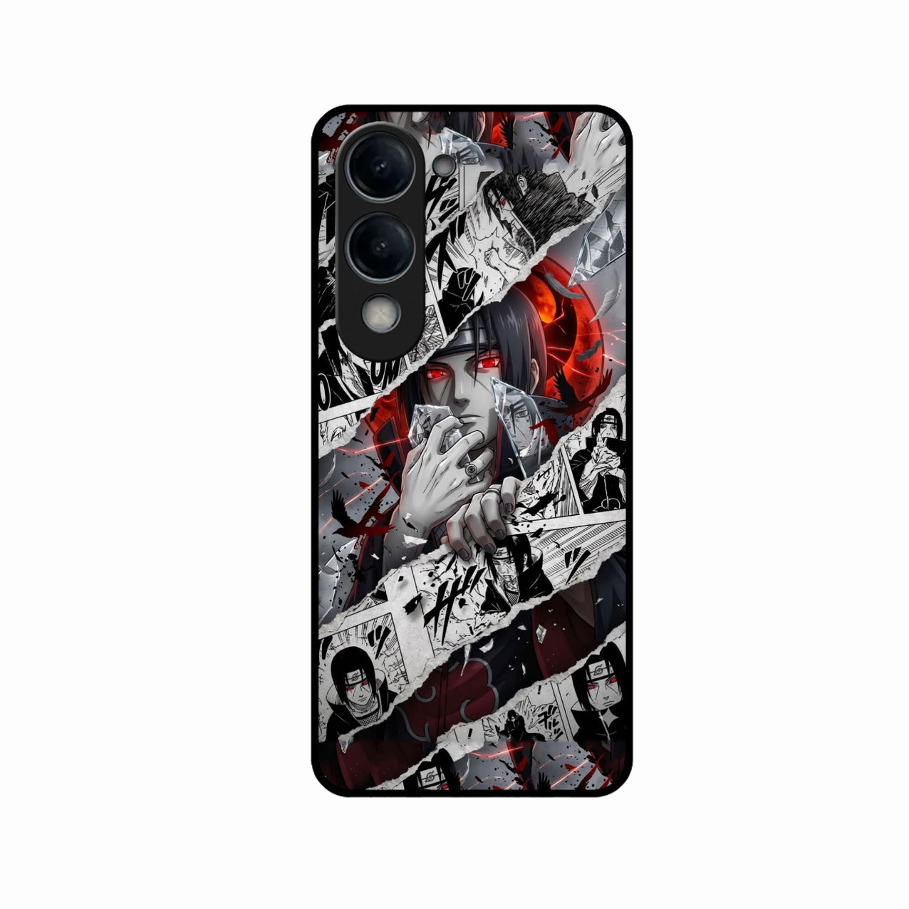 Itachi Uchiha Manga Collage Glass Phone Case for iQOO Z10 Lite