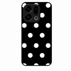Classic Polka Dot Glass Phone Case for Oppo Find X9 5G