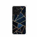 Midnight Gold Geometric Premium Glass Phone Case for Oneplus 10R 5G