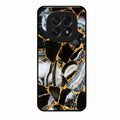 Black Gold Marble Glass Phone Case for Oppo F29 5G