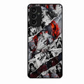 Itachi Uchiha Manga Collage Glass Phone Case for Samsung Galaxy F15 5G