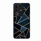 Midnight Gold Geometric Premium Glass Phone Case for Vivo T4X 5G