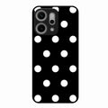 Classic Polka Dot Glass Phone Case for Oppo Reno 14 Pro 5G
