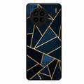 Midnight Gold Geometric Premium Glass Phone Case for Vivo X90 5G