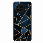 Midnight Gold Geometric Premium Glass Phone Case for Vivo X90 5G